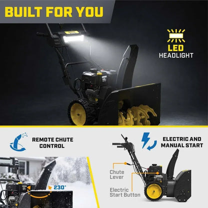 24 in. 209cc Electric Start 2-Stage Self-Propelled Gas Snow Blower